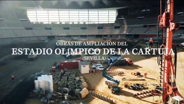 Alquiler De Maquinaria En Sevilla: JOFEMESA En Las Obras De Ampliaci&oacute;n Del Estadio Ol&iacute;mpico De La Cartuja